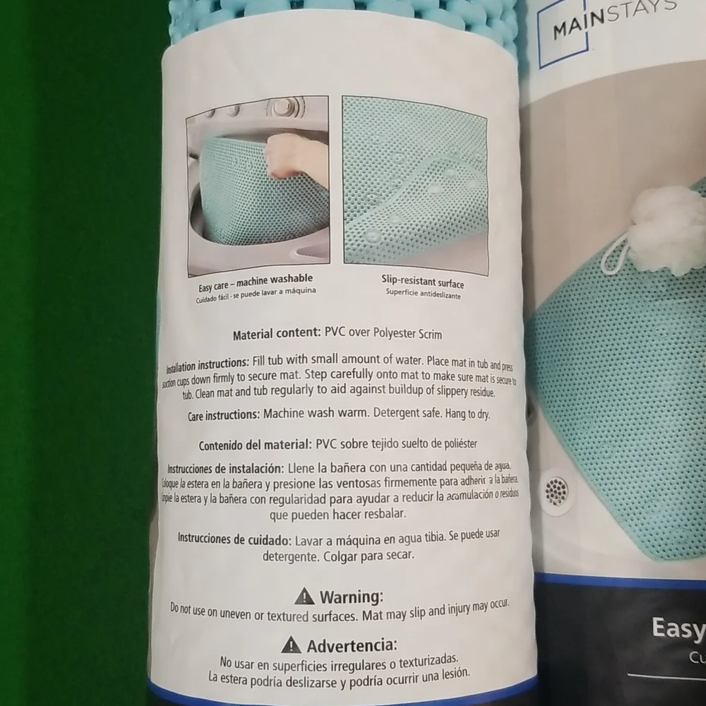 Cushioned bath mat